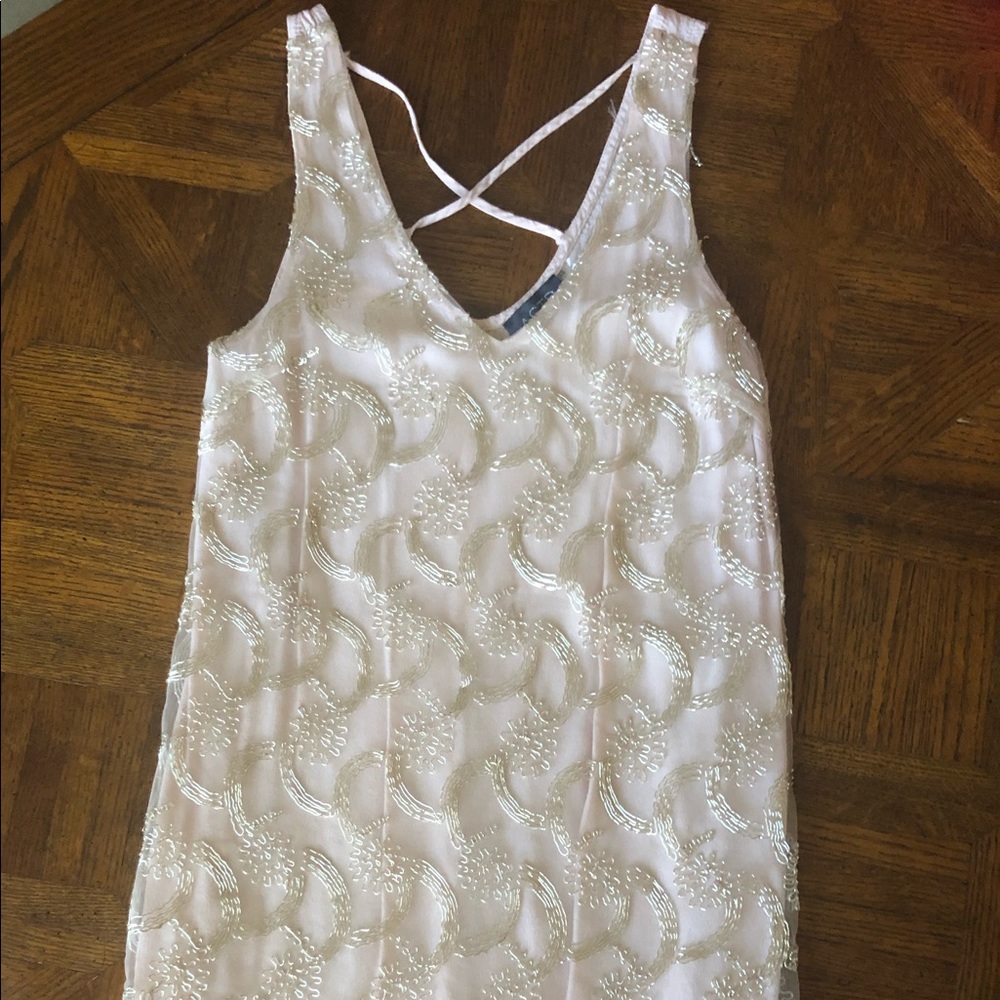 ASTR light pink and gold dress! Size xs